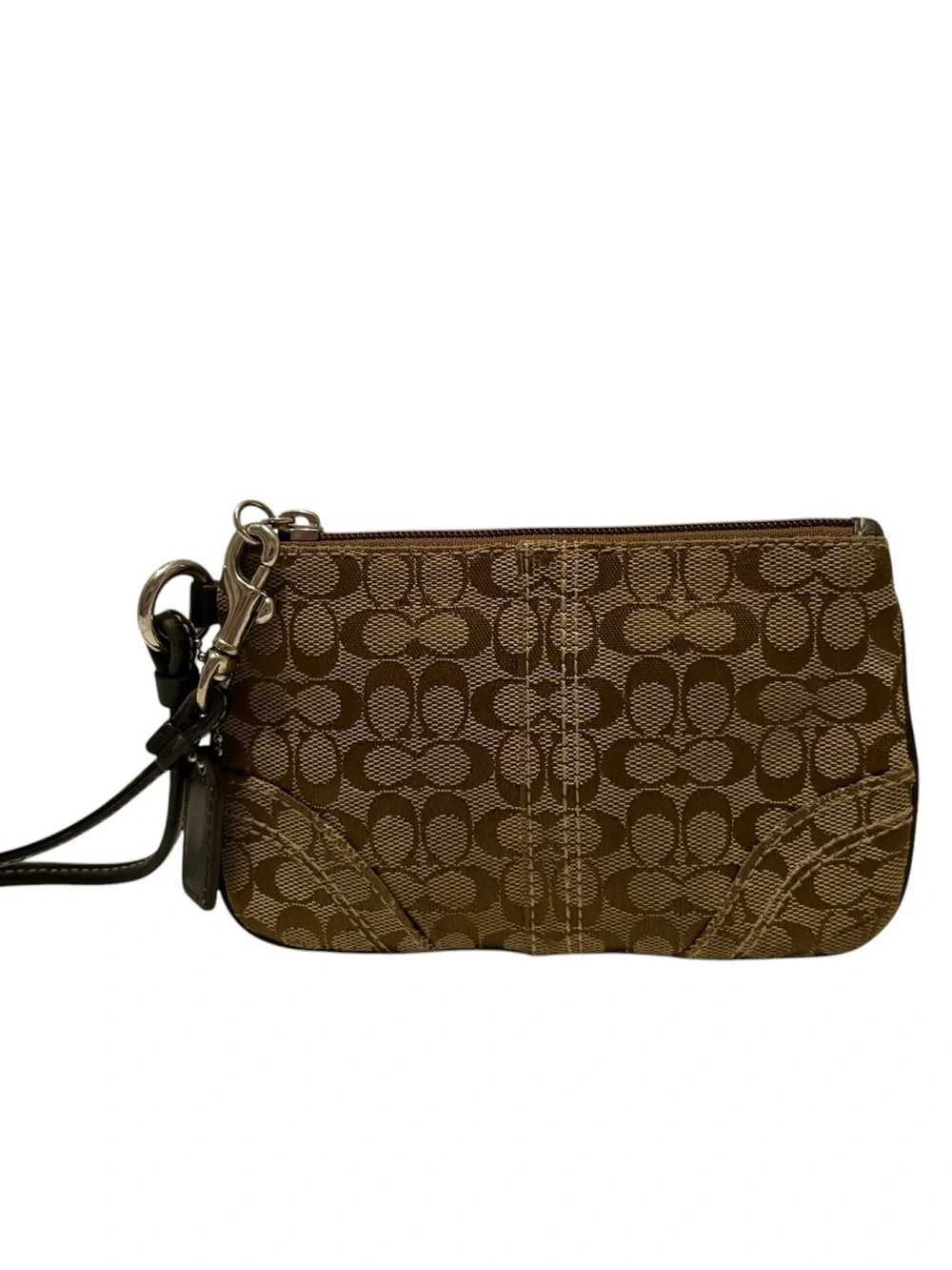 Coach Vintage Y2K Signature C Canvas Wristlet.